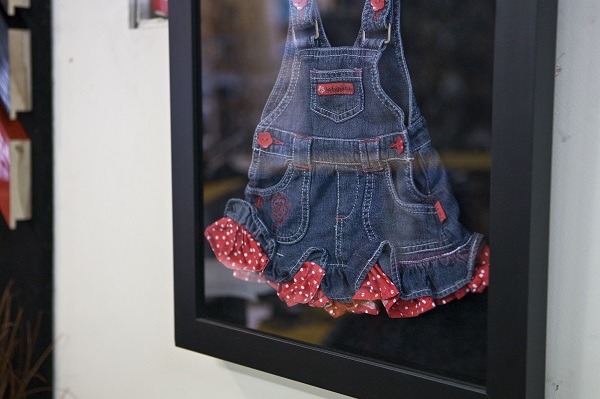 Sgraffito framed dress